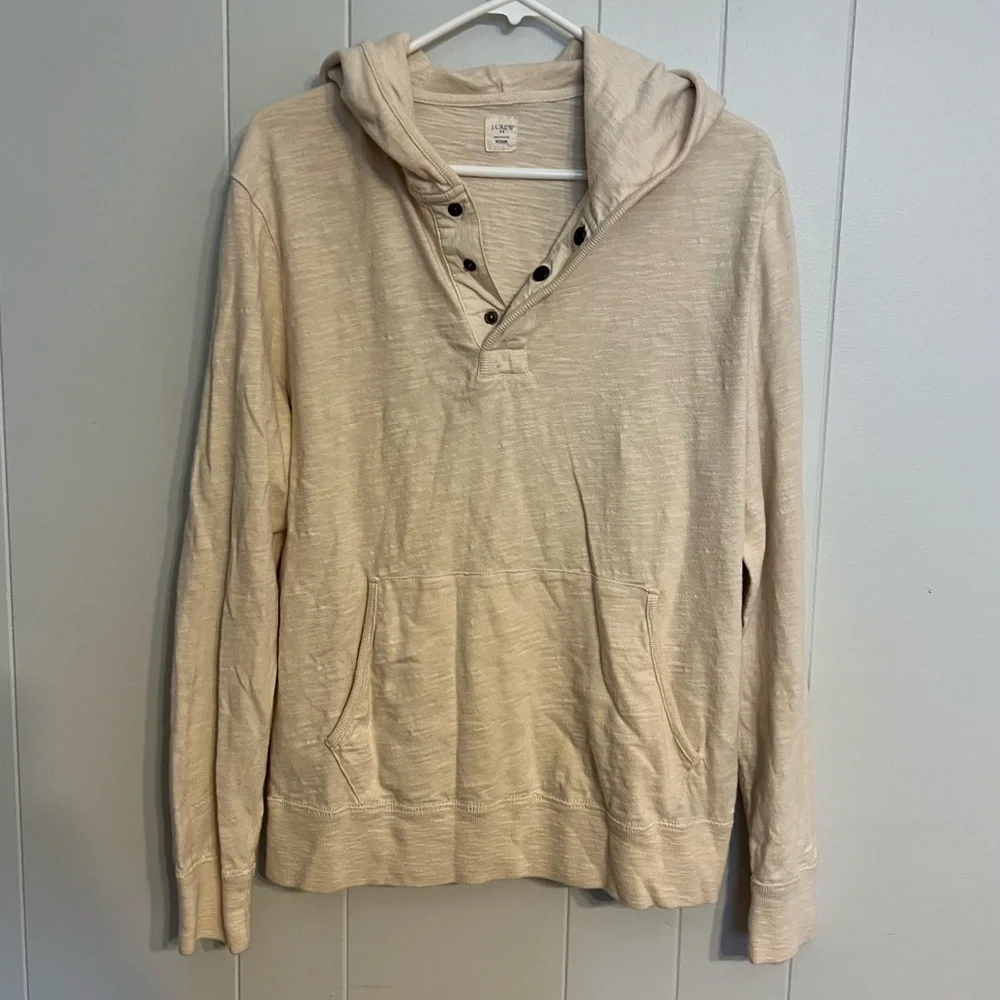 J.Crew three button lightweight‎ hoodie size M